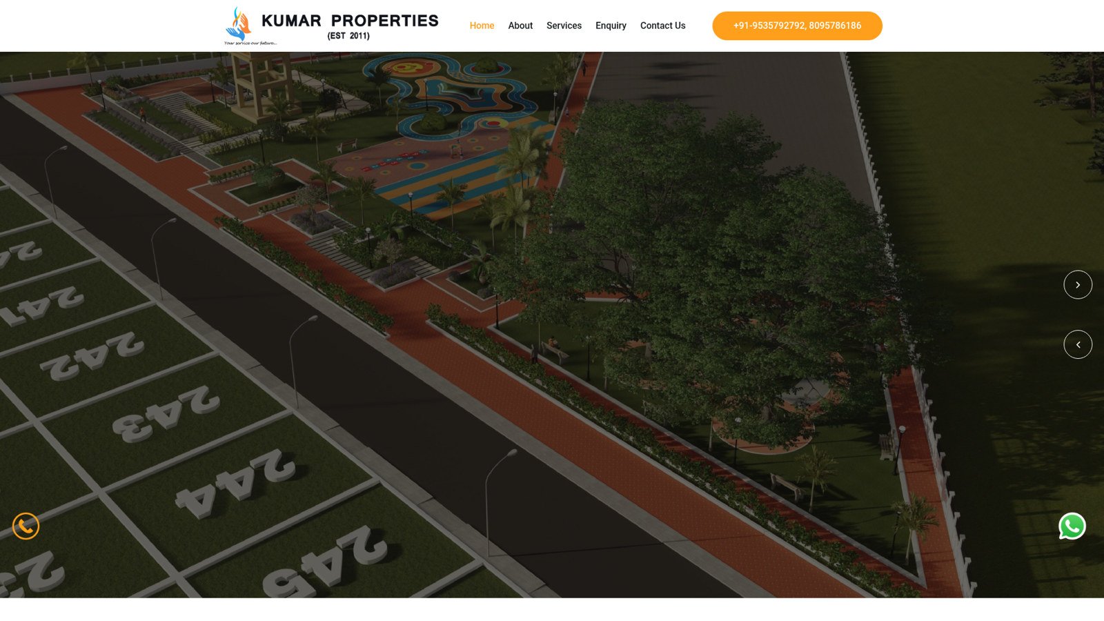 Kumar Properties website